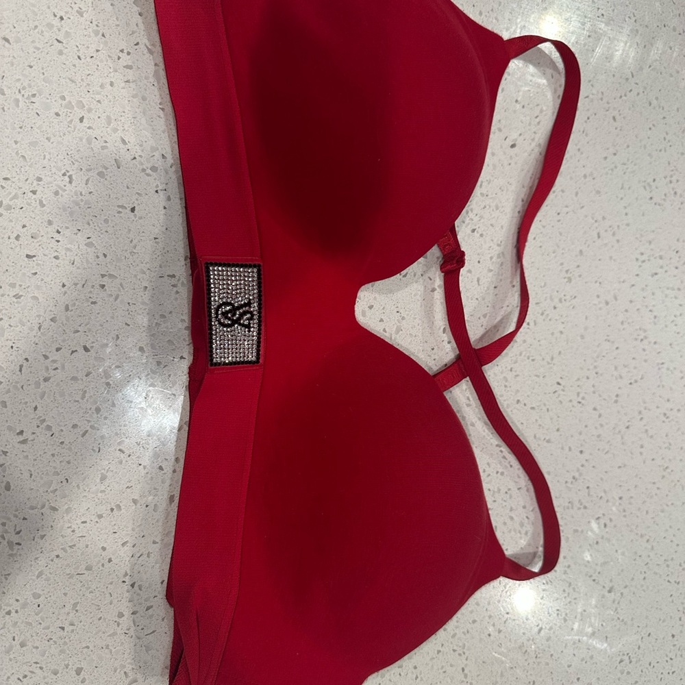 Elegant Red Women's Bra